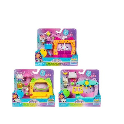 [BT6069729] Set de Balcón Figuras de la Casa de Muñecas de Gabby's Surt/3 3a+