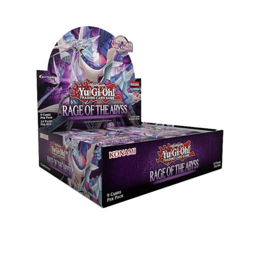 [DV86601] Cartas YU-GI-OH Sobres con 9 Cartas 1ST Edición Rage of the Abyss Displ/24 6a+ (Inglés)