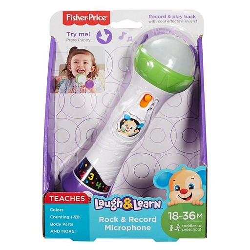 [MTFBC20] Fisher-Price Micrófono Graba y Canta 18-36 m