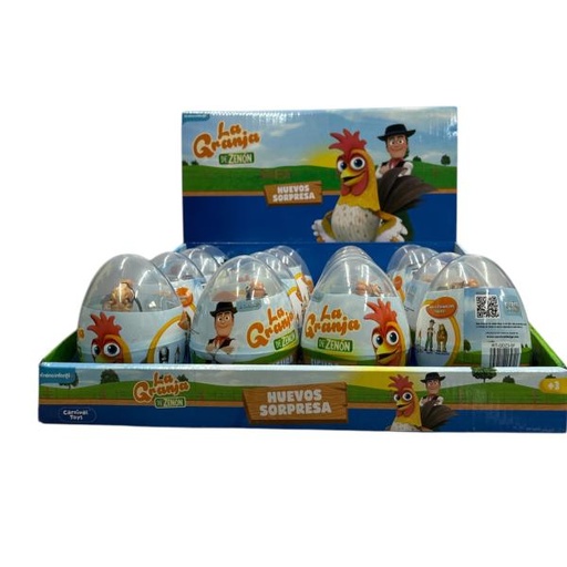 [CV9707] Figuras en Huevo de La Granja de Zenón Displ/16 Surt/4 3a+