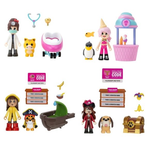 [JZAME0014] Figuras con Accesorios Adopt Me! Set/2 Surt/4 6a+ 0113-0112-0016-0015)