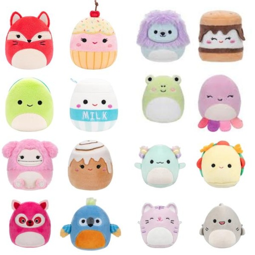 [JZSQMM0003] Peluches Squishmallows  Mini Set/4 Surt/4 3a+ 0004-0005-0006-0007)