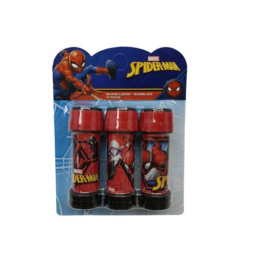 [CV5823] Set de 3 Burbujas Marvel Spider-Man 3a+ (MT-SP-B18)