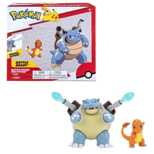 [JZPKW2546] Figuras Pokémon Deluxe Set/2 4a+ (Blastoise-Charmander)
