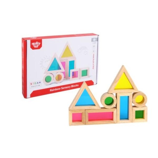 [TKTH839] Bloques Sensoriales Arcoiris 24m+