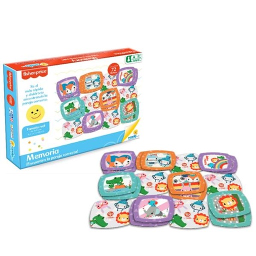 [RN11730] Juego Memoria Fisher Price 72pzs 3a+