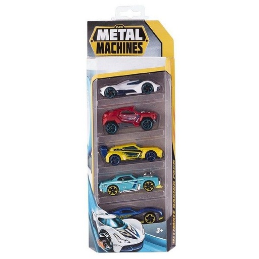 [ZU6709] Carritos Metal Machines Set de 5 Surt/2 3a+