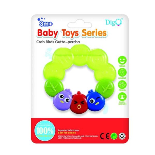 [DG3345] Mordedor con Figuras de Pajaritos 3m+