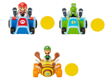 [JP69278] Vehículos Mario Kart con Moneda Surt/3 3a+