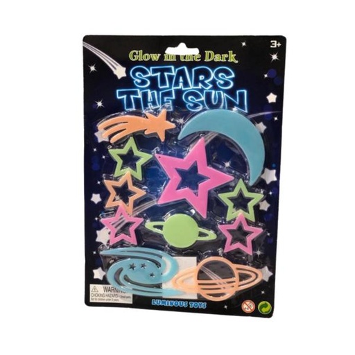 [WW21008AD] Estrellas de colores que Brillan en la Oscuridad  Surt/2 3a+(432580)
