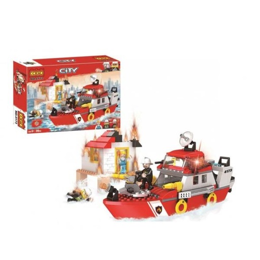 [CO4173] City Barco de Bomberos 318pzs 6a+