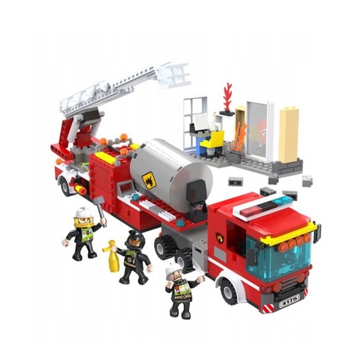 [CO4175] Vehículo de Bomberos City 415pzs 6a+