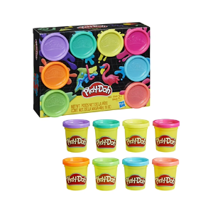 [HBE5044] Play-Doh - Plasticina Neón y Arcoirís Set/8 Surt/2 2a+