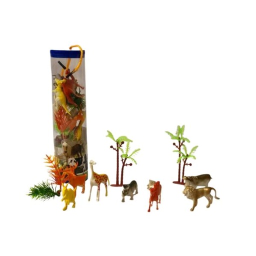 [WW5973] Animales de la Selva en Estuche Cilíndrico  Display/6 3a+438629(venta individual)