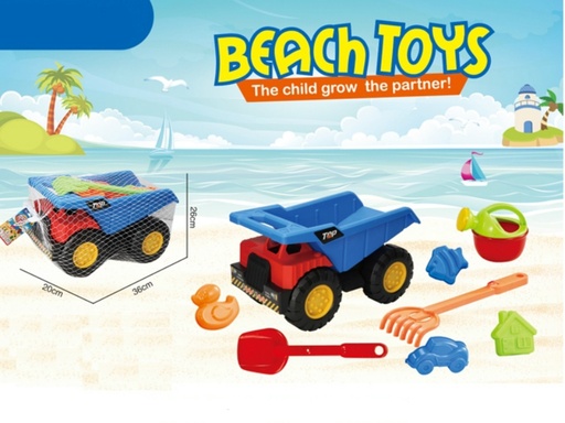 [WWJX787] Vagoneta con Juguetes de Playa Surt/2 3A+