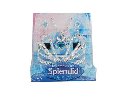 [WWNP008C] Corona de Princesa Splendid con Accesorios  Azul 3a+ (437691)