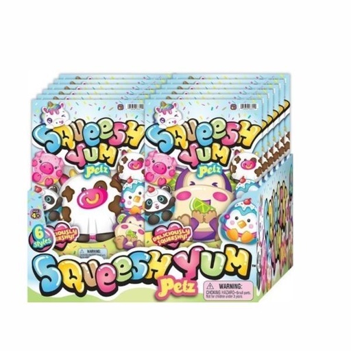 [JU3341] Figura Squeeshy Yum Petz Display/12 Surt/6  4a+