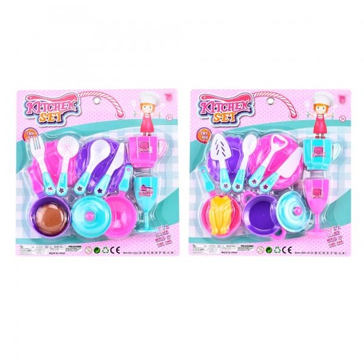 [WW322] Utensilios de Cocina de Plástico en Blister S/2 3a+