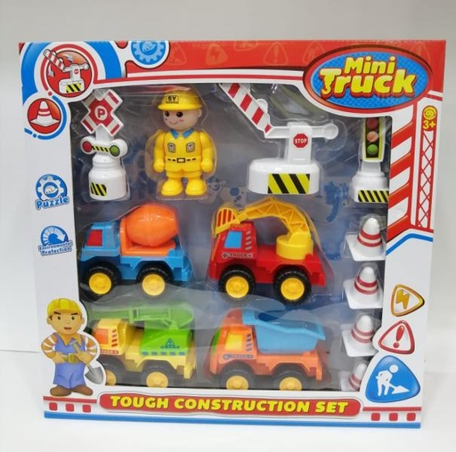[WW99842H] Mini Vehículos de Fricción de Construcción Set/12 3a+