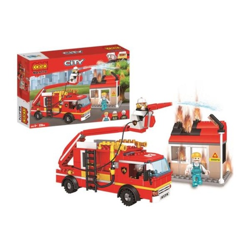 [CO4174] Camión de Bomberos y Casa 328pzs 6a+