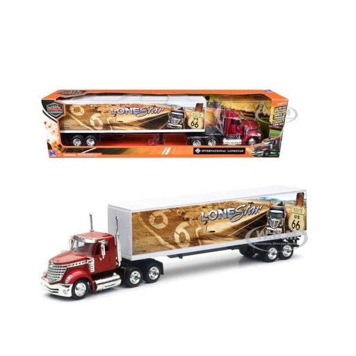 [TY16673] Trailer International Lonestar Rojo 1:43 5a+