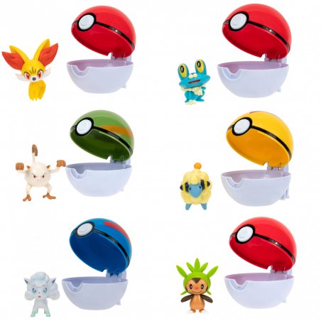 [JZ95057] Figura Pokémon con Pokebola Clip´N´Go Blister Surt/6 4a+