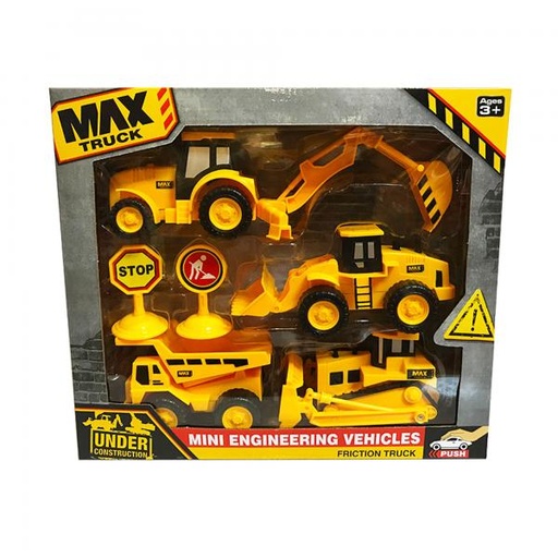 [WW99841D] Mini Vehículos de Construcción de Fricción 3a+ (442121)