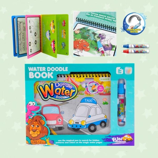 [WWCQ1308] Libro para Colorear con Agua AutoMóviles 3a+ (442398)