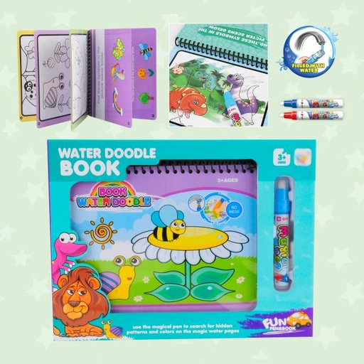 [WWCQ1304] Libro para Colorear con Agua Flores e Insectoss 3a+ (442374)