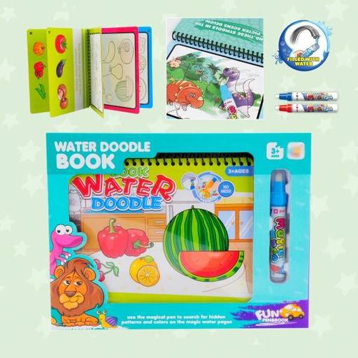 [WWCQ1305] Libro para Colorear con Agua Frutas 3a+