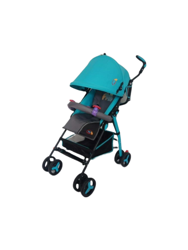 [FDAH130GG] Coche Sombrilla p/Bebé Verde c/ Gris Est de Animales