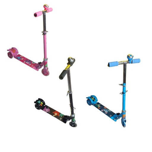 [YXWYS03] Scooter de Aluminio 3 Ruedas con Luz Rosado-Azul Surt/3 3a+ (445689)
