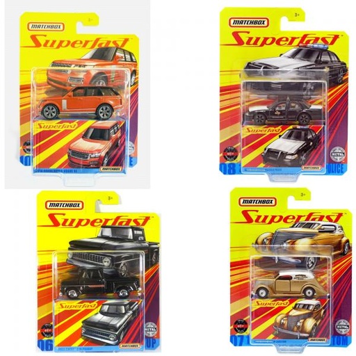 [MTGBJ48] Carro Matchbox Super Fast Blister Venta Individual Surt/4 3a+