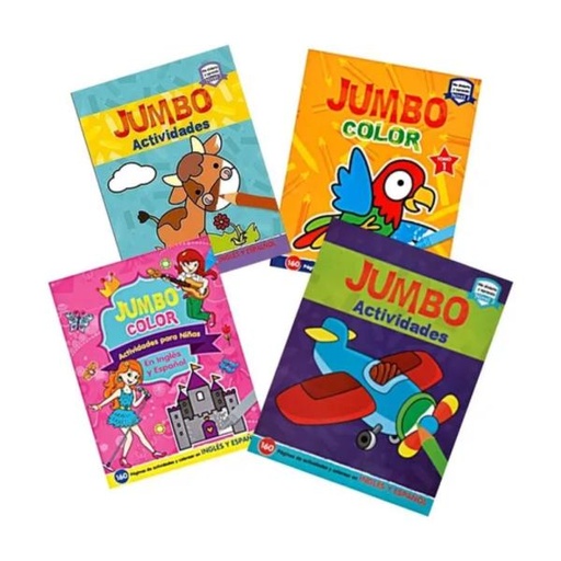 [ES8830] Libro Jumbo de Actividades y Colorear Surt/3 3-6a