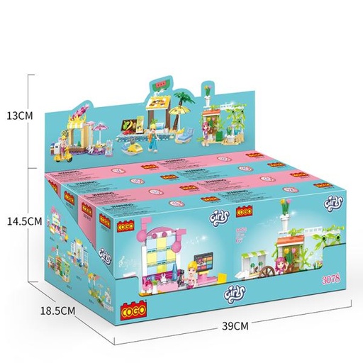 [CO3078] Set Bloques Armables Girls Niñas Surt/8  Display/8 6a+(venta individual)