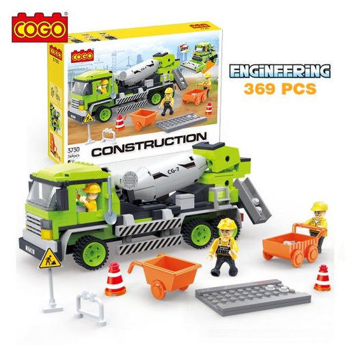 [CO3730] Vehiculo de Construccion - 369 piezas