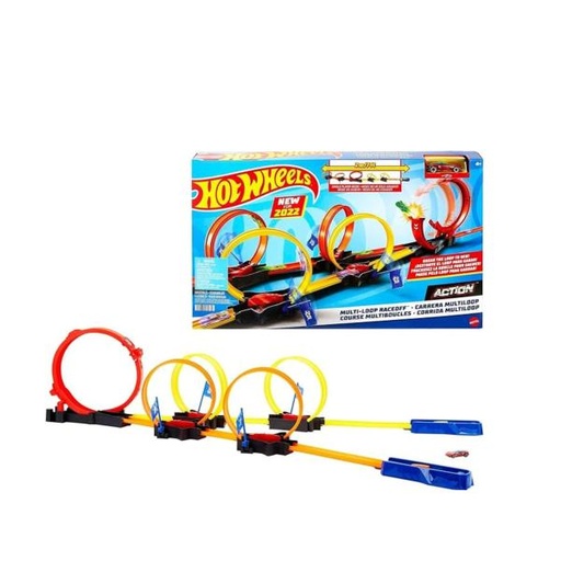 [MTHDR83] Hot Wheels -  Action Pista Carrera Multiloop 4a+