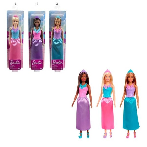 [MTHGR00] Barbie Princesa Muñeca Básica 3a+