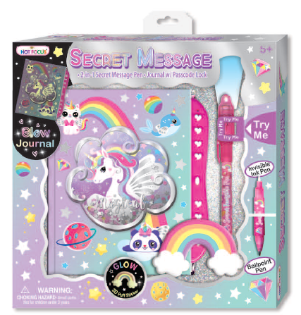 [HF204GD] Diario Mensaje Secreto Brilla en la Oscuridad 5a+