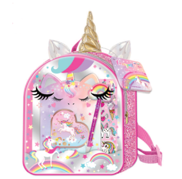 [HF311UC] Mochila con Libreta de Unicornio 5a+