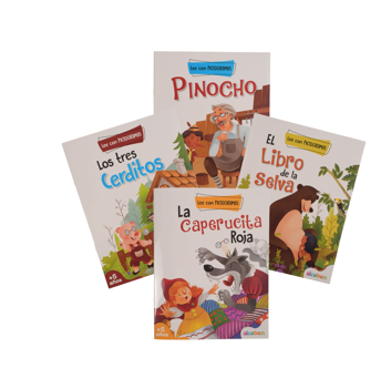 [ES3248] Libros Para Leer con Pictogramas Surt/4 5a+ (4806-4844-4875-4899)