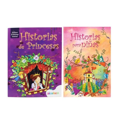 [ES3866] Libro de Cuentos para Niñas-Historias de Aventuras de Princesas y Noches de Arabia  Surt/4