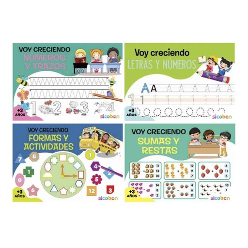[ES9060] Libros Colección Voy Creciendo Surt/4 3a+ (6951-6982-6975-6999)