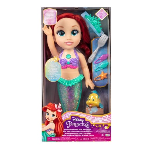 [JP224926] Muñeca Mi Amiga Princesa Musical Ariel y Flounder 3a+