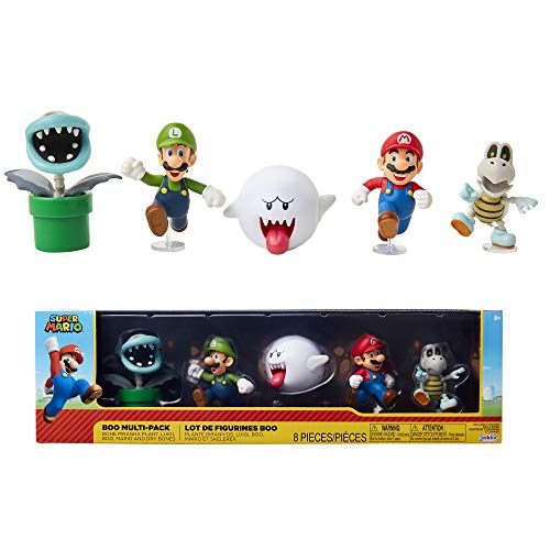 [JP400874] Set de Figuras de Super Mario 3a+ (Husiplanta-Mario-Boo-Luigi-Huesitos) 3a+