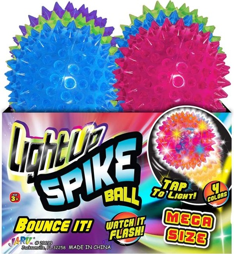 [JU20699] Bola de Texturas Suave c/Luz Surt/4Display/12 3a+