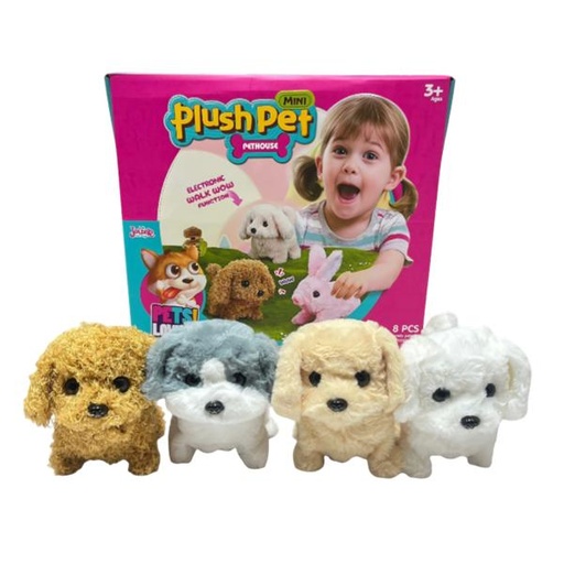 [WWMC1018] Perritos de Peluche Electrónicos Surt/4 Displ/8 3a+(446914)