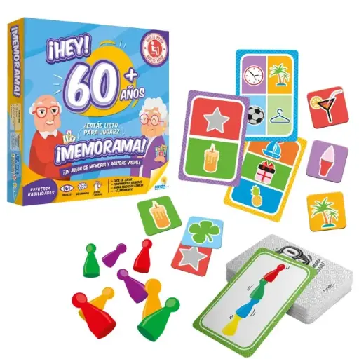 [RN12345] Juego de Mesa Memoria y Agilidad Visual Adulto Mayor 60a+