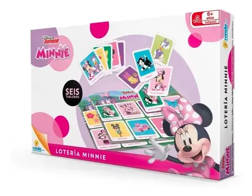 [RN12359] Juego de Mesa Lotería Disney Minnie 6a+