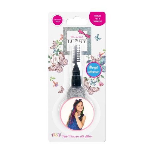 [AAT16159] Máscara para Colorear el Cabello Plateado con Brillantina 3a+